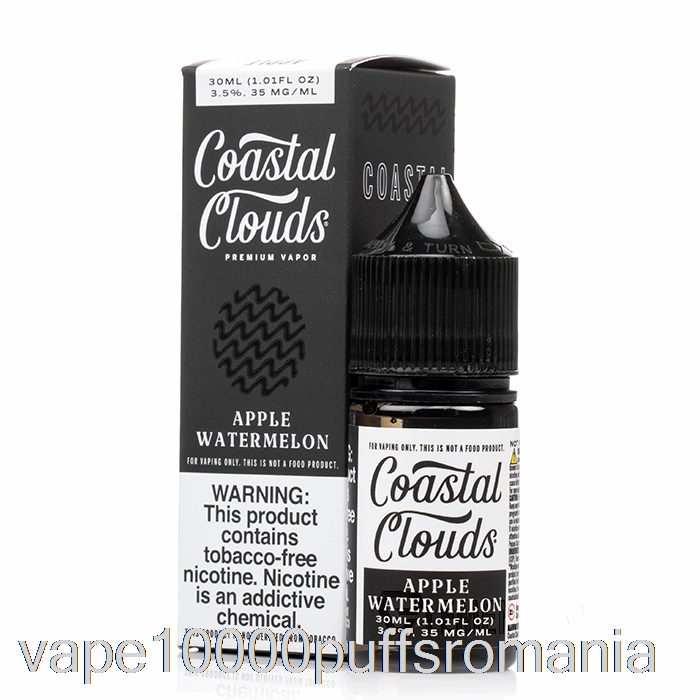 Vape Romania Mere Pepene Verde Sare - Coastal Clouds Co. - 30 Ml 50 Mg